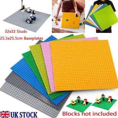 Buy 6x Building Base Plate Compatible With-Legos Baseplate 32x32 Studs 25.5 X 25.5cm • 6.43£