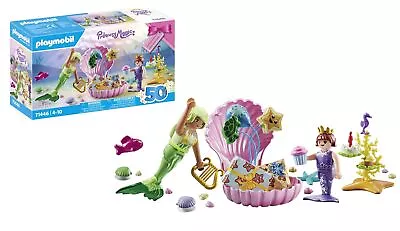 Buy Playmobil 71446 Princess Magic: Mermaid Birthday Party, Cheerful Celebration Wit • 19.61£