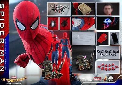 Buy Hot Toys QS014 HOMECOMING 1/4 Quarter Scale SPIDER-MAN Regular Spiderman MARVEL • 521.95£