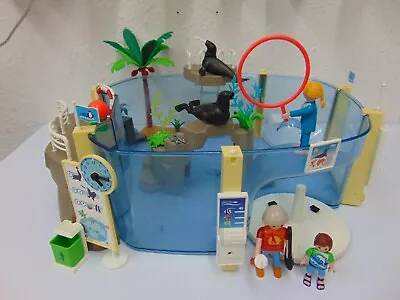 Buy Playmobil Family Fun Zoo Set 9060 Aquarium With Sealions • 4.99£
