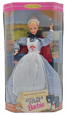Buy 1995 Civil War Nurse Barbie Doll / American Stories Series / Mattel 14612, NrfB • 51.93£