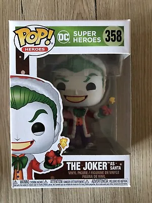 Buy Funko Pop DC Heroes The Joker As Santa #358 • 14£
