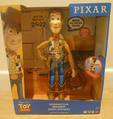 Buy Mattel Talking Woody Roundup Fun Disney Pixar Soft Ragdoll 12 In Age4+ New Hfy35 • 59.95£