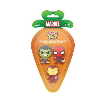 Buy Funko! Pop - Easter Carrot 3pk Pocket Pop - Spiderman/Hulk/Iron Man • 14.99£