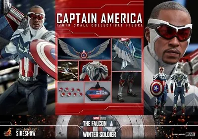 Buy Marvel: The Falcon And The Winter Soldier - Captain America 1:6 Scale Hot Toys • 291.10£