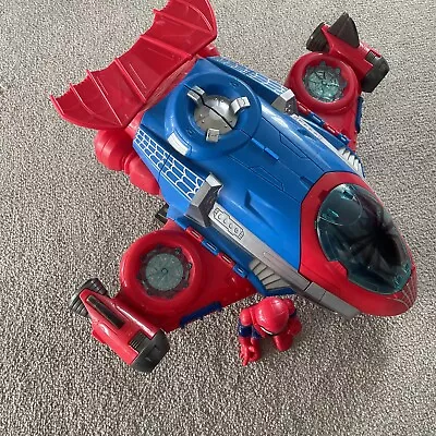 Buy Playskool Heroes Marvel Spider Man Plane Jet Quarters Toy Hasbro 2018 + Figure  • 4.99£