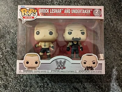 Buy Funko Pop! Vinyl WWE Brock Lesnar And The Undertaker 2 Pack Careful Pack • 30£