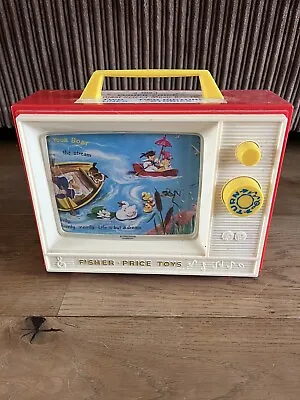 Buy Fisher Price Toys Vintage Two Tune Giant Screen Music Box TV London Bridge • 18£