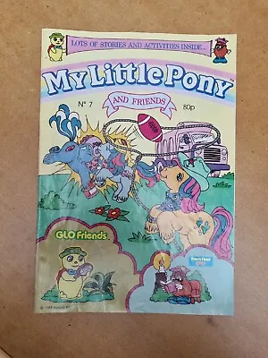 Buy Vintage UK My Little Pony And Friends G1 Comic Magazine Hasbro 1988 - Issue No 7 • 3.49£