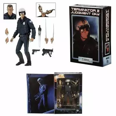 Buy Terminator 2 Ultimate T-1000 (Motorcycle Cop) Action Figure Neca Model Toys UK • 33.18£