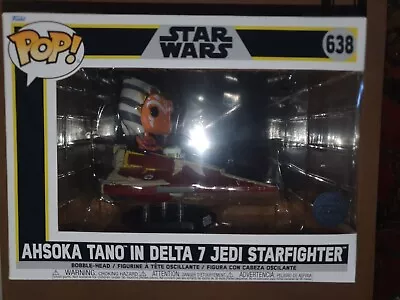 Buy Funko Pop Star Wars Ahsoka Tano In Delta 7 Jedi Starfighter #638 + Protector • 2.20£