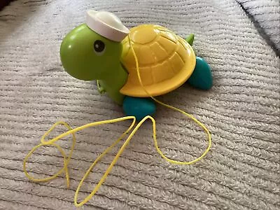 Buy Vintage Fisher Price Pull Along Turtle 1977 - Original Cord . • 15£