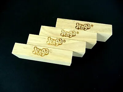 Buy Spare Parts - 4x Jenga Classic Blocks - Wooden Blocks - Size 75mm X 25mm X 15mm • 1.25£