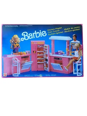 Buy Barbie Kitchen Playset Vintage 1990 #8754 Mattel Rarity Collection Rare Retro • 71.93£