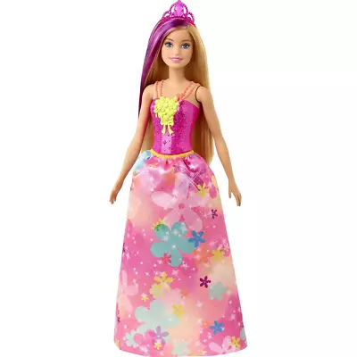 Buy Barbie Dreamtopia Princess Doll 12  Blonde Purple Hairstreak Pink Skirt & Tiara • 11.99£