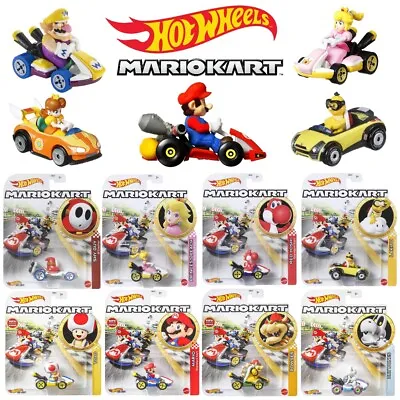 Buy Hot Wheels Mario Kart Collectible Diecast Character Cars Figures Brand New 2023 • 9.99£