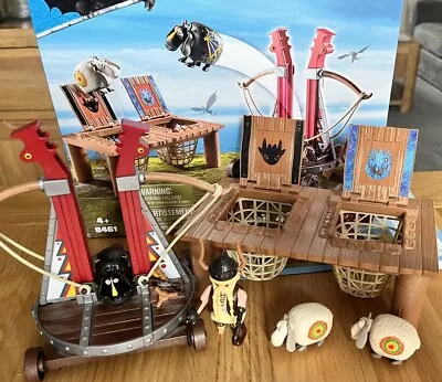 Buy Playmobil How To Train Your Dragon Gobber The Belch With Sheep Sling Set 9461 • 7£