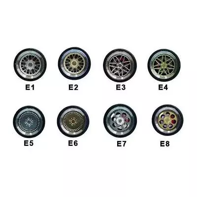 Buy 1:64  Model Car Alloy Rubber Wheel & Tires Accessories For Hotwheels • 11.76£