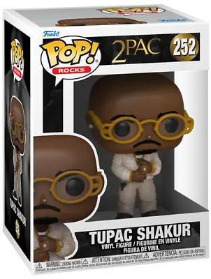 Buy Tupac Shakur 2Pac Pop Rocks #252 Vinyl Figure Funko • 14.59£