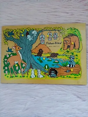 Buy Vintage Fisher Price Wooden Six Peice Puzzle 1970s  • 9£