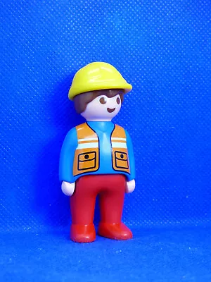 Buy Playmobil-123 PU-6 Man Figure Dad Construction Builder • 2.50£