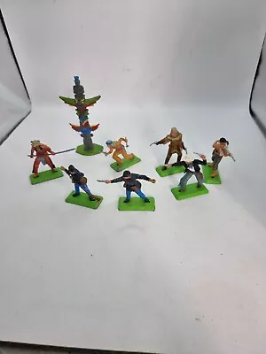 Buy Rare Vintage Britains Toy Model Soldiers - Western Cowboys And Indians Figures • 0.99£