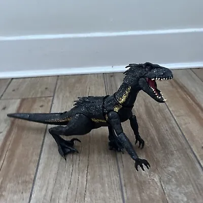 Buy Jurassic World Indoraptor Dinosaur Super Poseable, Black & Gold (Mattel) 2017 • 11.99£