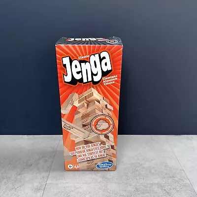 Buy Classic Jenga Game From Hasbro Stacking Wooden Block Game New • 11.95£
