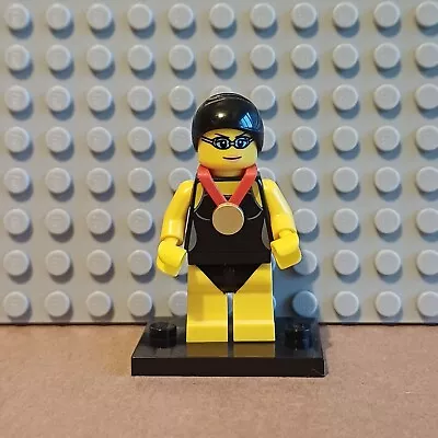 Buy Lego Series 7 Swimming Champion Minifigure Complete With Baseplate & Accessories • 5.29£