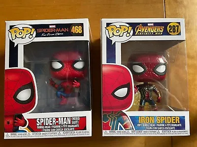 Buy Funko Pops - Spider-Man Far From Home 468 & Iron Spider  287 • 15£