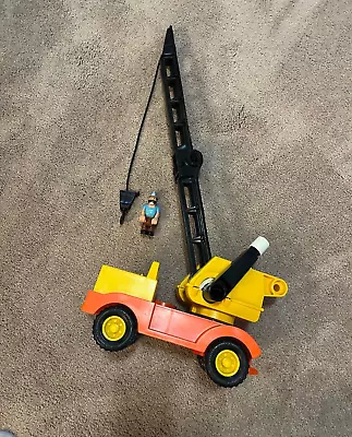 Buy Vintage Fisher Price Husky Helper Plastic Crane 314 Rare Toy Made In U.S.A W/man • 23.63£