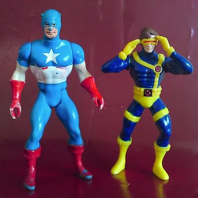 Buy Marvel Super Heroes Secret Wars CAPTAIN AMERICA Mattel X-Men CYCLOPS Burger King • 4.99£