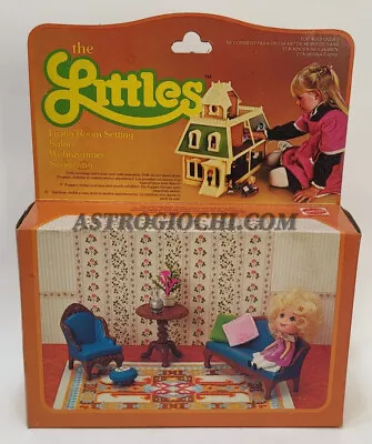 Buy Vintage 1980 Mattel Littles Living Room 3219 Doll House Furniture New In Box • 81.19£
