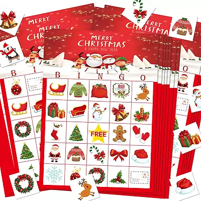 Buy Christmas Bingo,Christmas Games For Kids Party, Festival Holiday Seasonal • 7.99£
