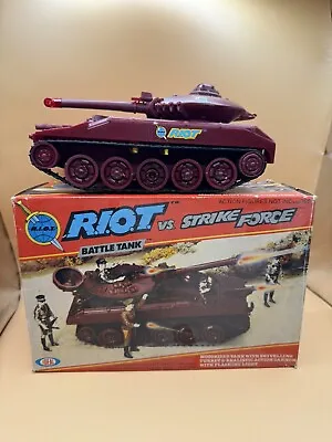 Buy VINTAGE Ideal Lion Rock RIOT Vs Strike Force Battle Tank 1981 R.I.O.T • 60£