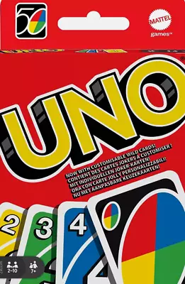 Buy Mattel Games UNO, Classic Card Game For Kids And Adults For Family Game Night, U • 7.11£