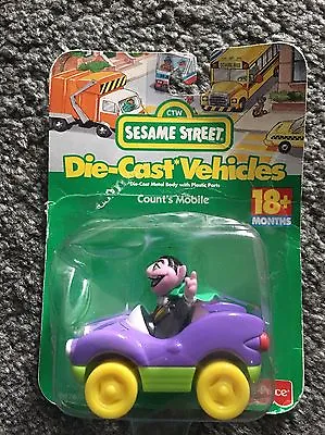 Buy RARE Fisher Price Sesame Street Die Cast Vehicles Counts Mobile In Unopened Box • 35£