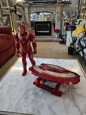 Buy Hasbro Marvel Legends Iron Man Figure & America Nerf Gun Shield Blaster, Bundle • 9£