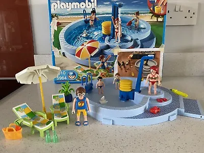 Buy Playmobil 5964 Play Pool Swimming Shower Boxed Complete RARE • 20.99£
