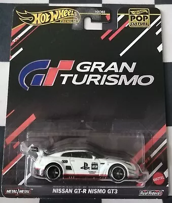 Buy 2024 Hot Wheels Pop Culture Gran Turismo Nissan GT-R Nismo GT3 Real Riders  • 14.99£