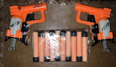 Buy Nerf N-strike 2 X Orange Jolt Guns And 10 Bullets • 10£