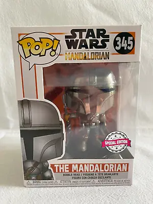 Buy Star Wars Funko Pop - The Mandalorian Chrome Exclusive (345) • 17£