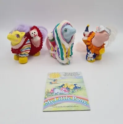 Buy My Little Pony G1 Pocket Pals Bundle Clown & Snow Suit Lot Vintage Hasbro 1986 • 44.99£