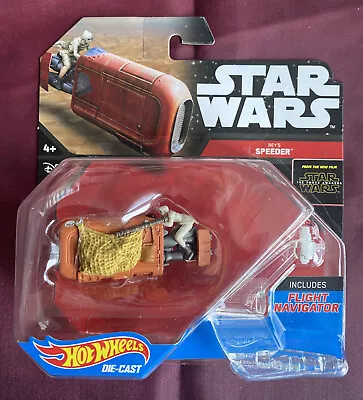 Buy Hot Wheels Star Wars Rey's Speeder Starship Vehicle. • 3£