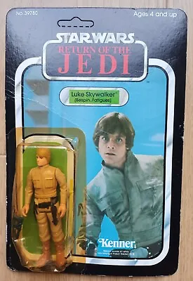 Buy Star Wars Vintage Luke Skywalker Bespin Figure MOC Kenner 77 Back Original Card • 150£