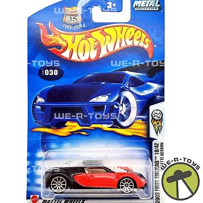 Buy Hot Wheels Bugatti Veyron 35th Anniversary 2003 First Editions 18/42 Mattel NRFP • 56.35£