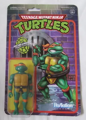 Buy Reaction Super 7 Teenage Mutant Ninja Turtles Michelangelo 4  Action Figure Mike • 8.99£