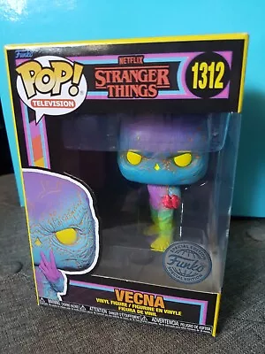 Buy Funko Pop! Stranger Things 1312 Vecna Black Light Figure Special Ed + Protector • 19.99£
