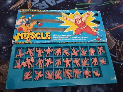 Buy Vintage Mattel Muscle Men #4 Cosmic Showdown Set, 28 Figures, Boxed Very Rare • 100£