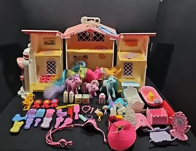 Buy Vintage G1 My Little Pony Lullabye Nursery Playset + Figure/Accessories 80s RARE • 120£